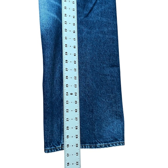 Madewell Low Slung Baggy Jeans Medium Wash Button Fly Size 27 - Picture 10 of 11